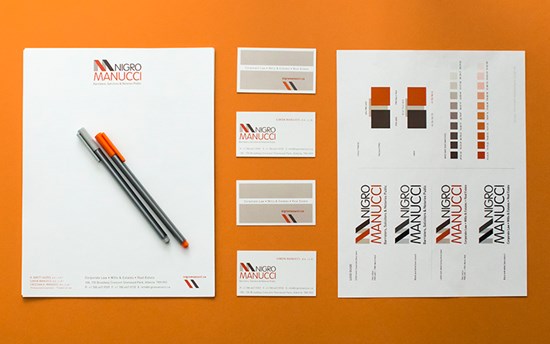 Nigro Manucci Stationery Business Cards Branding Guidelines