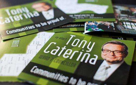 Tony Caterina Tri Fold Flyer Collage